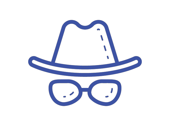 An icon depicting site visitors browsing.